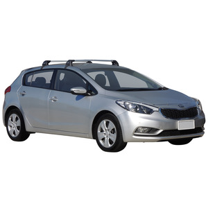 Prorack Silver 2 Bar Aero Flush Bar kit to suit Kia Cerato 5dr Hatch (2013 - 2018)