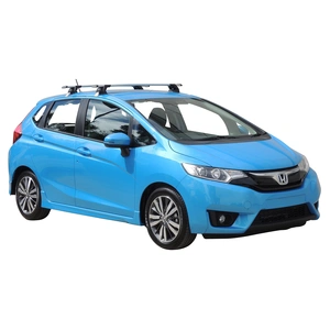 Prorack Black 2 Bar Aero Through Bar kit to suit Honda Jazz 5dr Hatch (8/2014 - 2020)