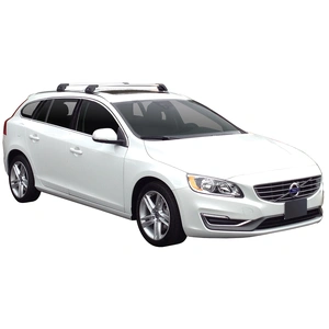 Prorack Black 2 Bar Aero Flush Bar kit to suit Volvo V60 5dr Wagon (2010 - 9/2019)