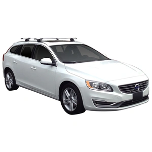 Prorack Black 2 Bar Aero Through Bar kit to suit Volvo V60 5dr Wagon (2010 - 9/2019)
