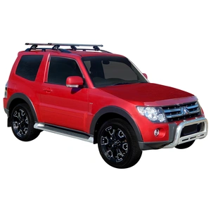 Prorack Silver 2 Bar Heavy Duty Through Bar kit to suit Mitsubishi Pajero SWB 3dr SUV (2006 - Current)