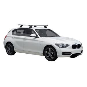 Prorack Silver 2 Bar Heavy Duty Through Bar kit to suit BMW 1 Series F20 5dr Hatch (9/2011 - 7/2019)