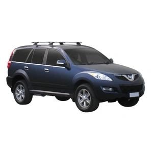 Prorack Black 2 Bar Aero Through Bar kit to suit Great Wall X200 5dr SUV (6/2011 - Current)