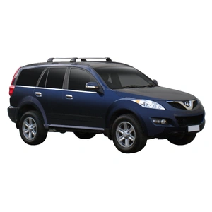 Prorack Silver 2 Bar Aero Flush Bar kit to suit Great Wall X200 5dr SUV (6/2011 - Current)