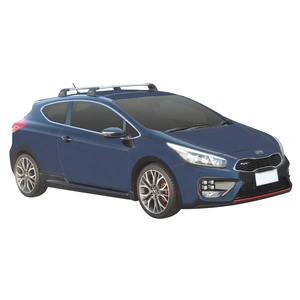 Prorack Silver 2 Bar Aero Flush Bar kit to suit Kia Pro Ceed GT 3dr Hatch (2014 - Current)