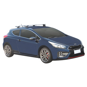 Prorack Black 2 Bar Aero Through Bar kit to suit Kia Pro Ceed GT 3dr Hatch (2014 - Current)