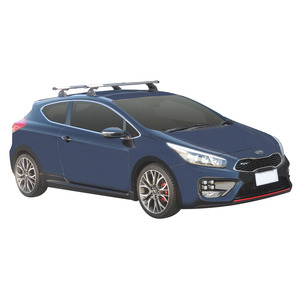 Prorack Silver 2 Bar Heavy Duty Through Bar kit to suit Kia Pro Ceed GT 3dr Hatch (2014 - Current)