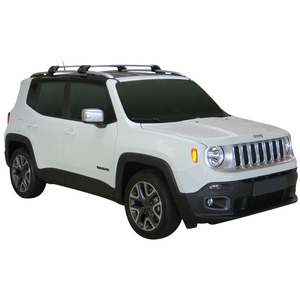 Prorack Silver 2 Bar Aero Flush Bar kit to suit Jeep Renegade 5dr SUV (2015 - Current)