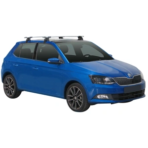 Prorack Silver 2 Bar Aero Through Bar kit to suit Skoda Fabia 5dr Hatch (2015 - 2020)