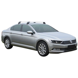 Prorack Silver 2 Bar Aero Flush Bar kit to suit Volkswagen Passat B8 4dr Sedan (10/2015 - Current)