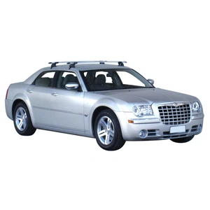 Prorack Silver 2 Bar Aero Through Bar kit to suit Chrysler 300C 4dr Sedan (2011 - Current)