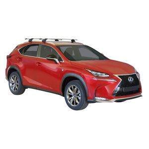 Prorack Black 2 Bar Aero Through Bar kit to suit Lexus NX 5dr SUV (2015 - 2021)