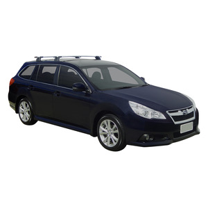 Prorack Black 2 Bar Aero Through Bar kit to suit Subaru Legacy 5dr Wagon (2013 - Current)