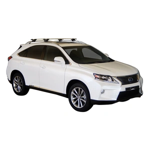 Prorack Black 2 Bar Aero Through Bar kit to suit Lexus RX 5dr SUV (2009 - 2016)