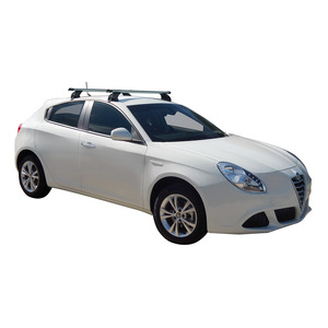 Prorack Silver 2 Bar Heavy Duty Through Bar kit to suit Alfa Romeo Giulietta 5dr Hatch (2014 - Current)