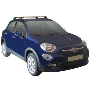 Prorack Silver 2 Bar Aero Flush Bar kit to suit Fiat 500X 5dr SUV (2016 - Current)