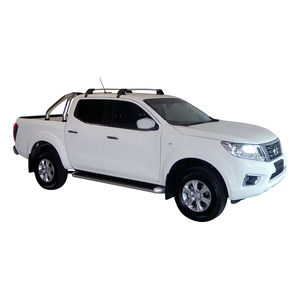 Prorack Silver 2 Bar Aero Flush Bar kit to suit Nissan Navara NP300 (D23) Dual Cab 4dr Ute (2015 - Current)