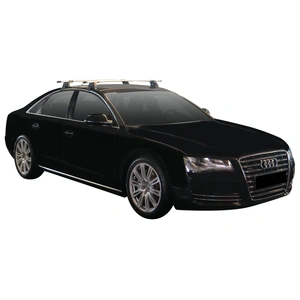 Prorack Silver 2 Bar Aero Through Bar kit to suit Audi A8/S8 4dr Sedan (2010 - 2018)