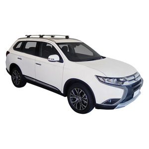 Prorack Black 2 Bar Aero Through Bar kit to suit Mitsubishi Outlander 5dr SUV (2015 - 2017)