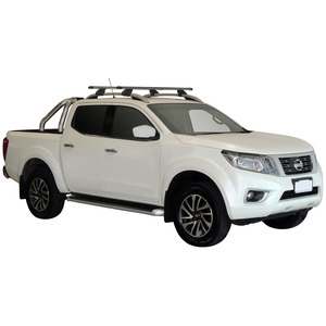 Prorack Silver 2 Bar Heavy Duty Through Bar kit to suit Nissan Navara NP300 (D23) Dual Cab 4dr Ute (6/2015 - Current)