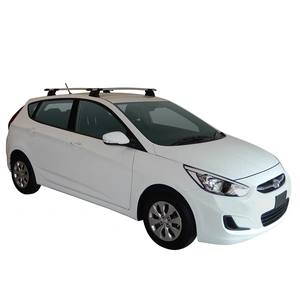 Prorack Black 2 Bar Aero Through Bar kit to suit Hyundai Accent 5dr Hatch (2011 - 2020)