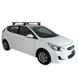 Prorack Silver 2 Bar Heavy Duty Through Bar kit to suit Hyundai Accent 5dr Hatch (2011 - 2020)