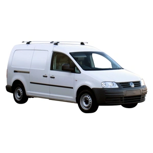 Prorack Black 2 Bar Aero Through Bar kit to suit Volkswagen Caddy SWB 4dr Van (12/2004 - 5/2020)