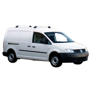 Prorack Silver 2 Bar Aero Flush Bar kit to suit Volkswagen Caddy Maxi 5dr Van (12/2015 - 5/2021)