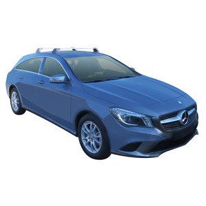 Prorack Silver 2 Bar Aero Flush Bar kit to suit Mercedes-Benz CLA Shooting Brake 5dr Wagon (2015 - Current)