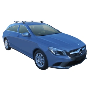 Prorack Silver 2 Bar Aero Through Bar kit to suit Mercedes-Benz CLA Shooting Brake 5dr Wagon (2015 - Current)