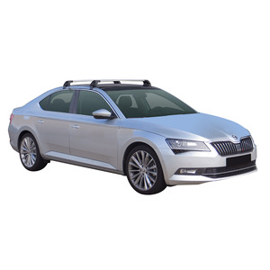 Prorack Silver 2 Bar Aero Flush Bar kit to suit Skoda Superb 5dr Hatch (2015 - Current)