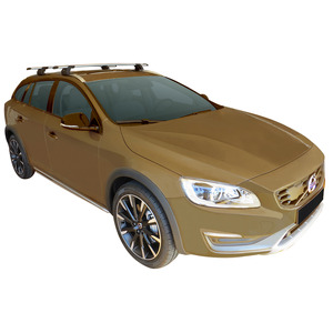 Prorack Black 2 Bar Aero Through Bar kit to suit Volvo V60 CC 5dr Wagon (2015 - 2018)