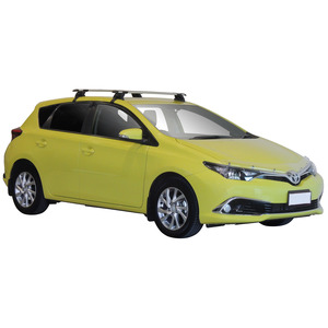 Prorack Silver 2 Bar Aero Through Bar kit to suit Toyota Corolla 5dr Hatch (2013 - 7/2018)