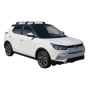 Prorack Silver 2 Bar Aero Flush Bar kit to suit SsangYong Tivoli 5dr SUV (2015 - Current)