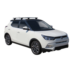 Prorack Black 2 Bar Aero Through Bar kit to suit SsangYong Tivoli 5dr SUV (2015 - Current)