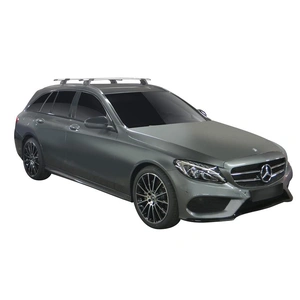 Prorack Silver 2 Bar Aero Through Bar kit to suit Mercedes-Benz C-Class 5dr Wagon (2014 - Current)