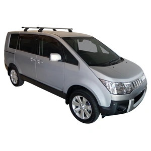 Prorack Black 2 Bar Heavy Duty Through Bar kit to suit Mitsubishi Delica D5 5dr MPV (2007 - Current)