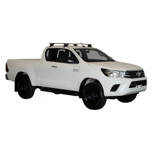 Prorack Black 2 Bar Aero Through Bar kit to suit Toyota HiLux Extra Cab 4dr Ute (10/2015 - Current)