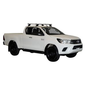 Prorack Silver 2 Bar Heavy Duty Through Bar kit to suit Toyota HiLux Extra Cab 4dr Ute (10/2015 - Current)