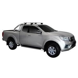 Prorack Silver 2 Bar Aero Through Bar kit to suit Nissan Navara NP300 (D23) King Cab 4dr Ute (2015 - Current)