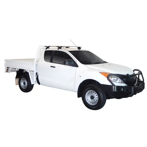 Prorack Silver 2 Bar Aero Through Bar kit to suit Mazda BT-50 Freestyle Cab 4dr Ute (11/2011 - 8/2015)