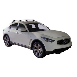 Prorack Silver 2 Bar Aero Flush Bar kit to suit Infiniti QX70 5dr SUV (2013 - Current)