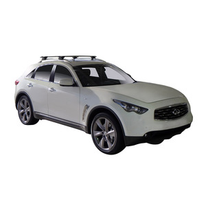 Prorack Silver 2 Bar Aero Through Bar kit to suit Infiniti QX70 5dr SUV (2013 - Current)