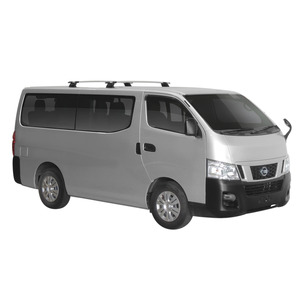 Prorack Black 2 Bar Aero Through Bar kit to suit Nissan NV350 Low Roof 5dr Van (2012 - Current)