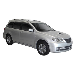 Prorack Silver 2 Bar Aero Rail Bar kit to suit Mitsubishi Airtrek 5dr SUV (2001 - 2006)