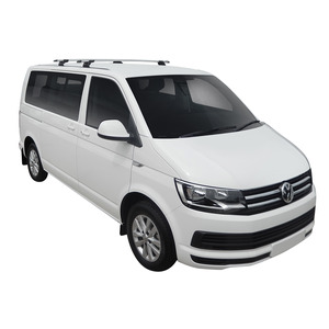 Prorack Silver 2 Bar Aero Through Bar kit to suit Volkswagen Multivan T6 LWB 5dr MPV (12/2015 - Current)