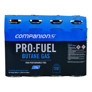 Companion BUTANE GAS 220G 4 PACK