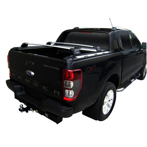 Prorack Silver 2 Bar Aero Flush Bar kit to suit Ford Ranger Wildtrak (Rear Cargo) 4dr Ute (2012 - 6/2022)