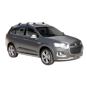 Prorack Black 2 Bar Aero Flush Bar kit to suit Holden Captiva LT/LTZ 5dr SUV (2016 - 2020)