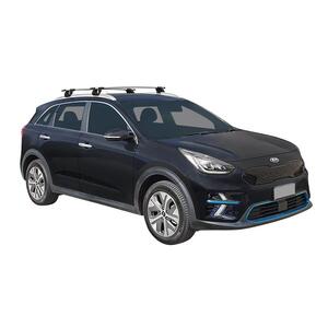 Prorack Silver 2 Bar Aero Through Bar kit to suit Kia Niro 5dr SUV (2016 - 7/2022)